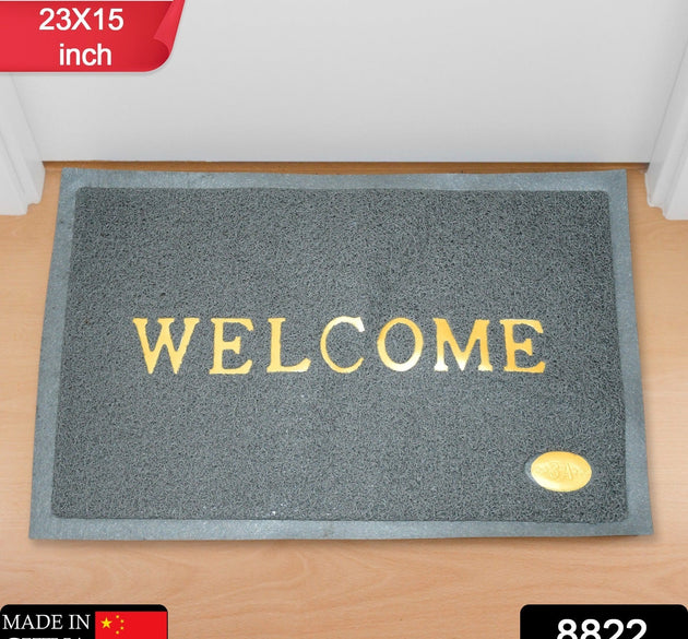 Welcome Door Mat for Home Entrance Outdoor Mat Anti Slip Heavy Duty and Waterproof | Easy to Clean for Entry For Bedroom, Living Room (23x15 Inch)