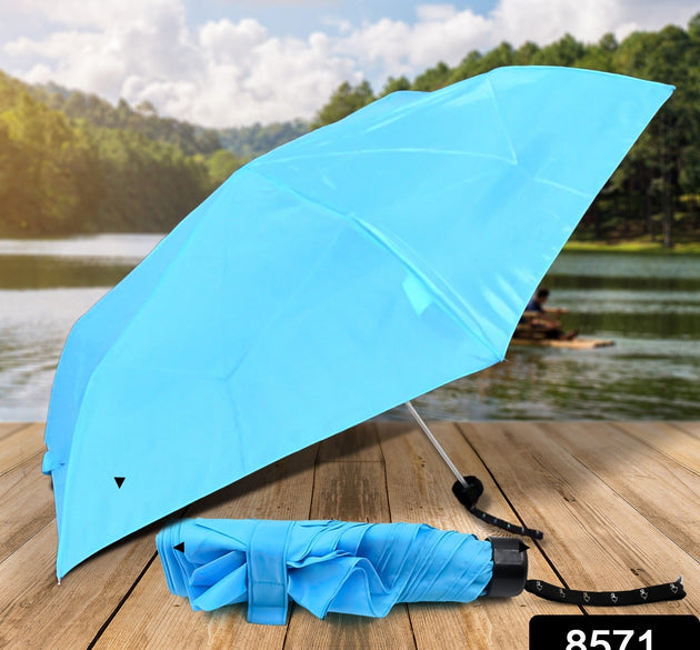 3-Fold Umbrella Summer Sun and Rain Protection Foldable Cute Umbrella || UV Protection Rain Sun Umbrella || Travel Accessories || Umbrella for Children, Girls, and Boys (1 Pc) 