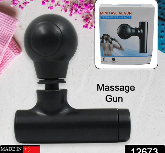 Black Mini Pocket Size Massager, Full Body Massager, Cordless One Button Operation for Body Pain & Relaxation