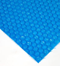 Blue bubble wrap roll for packing