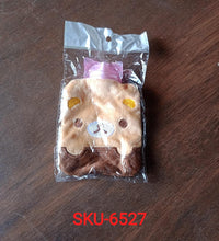 Small hot water bag with brown panda design for warmth