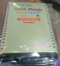 Magic copybook set for improving writing skills