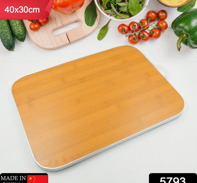 Large wooden chopping board for kitchen use