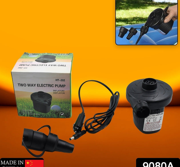 Electric air pump for inflating and deflating