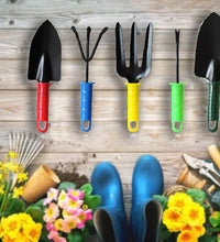 Variety of hand tools for garden maintenance