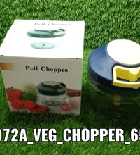 Chopper with blades for easy vegetable and fruit cutting