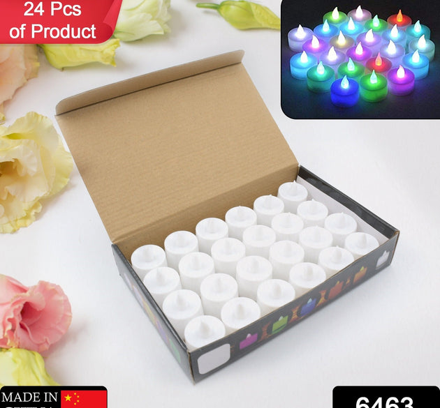 Multicolor LED tealights for festive home decor