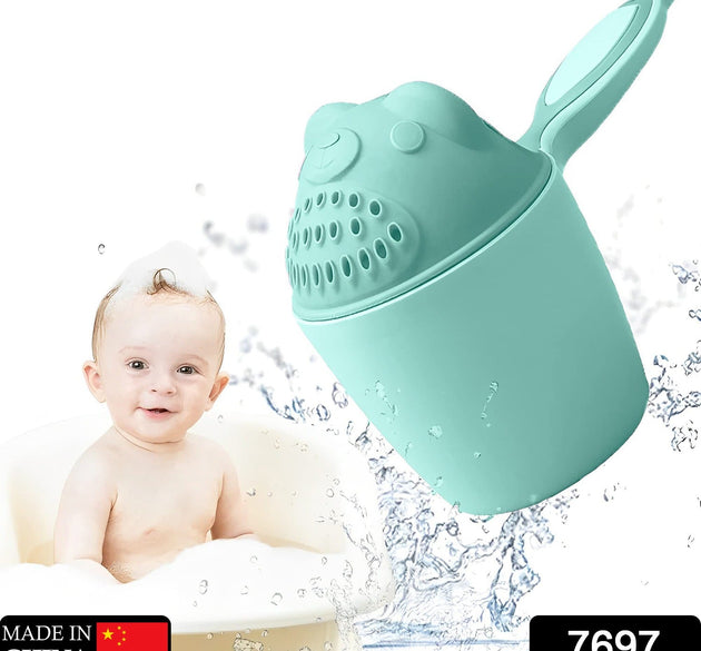 Baby Shampoo Shower Cup Safe Soft Bathing Water Scorpion Baby Bath Tumbler Hair Washing Mug Rainer