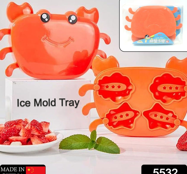 Crab Ice Mold Household Ice Cream Mold Popsicle Mold Silicone Ice Cream Popsicle Children's Ice Box Popsicle Box (1 Pc)