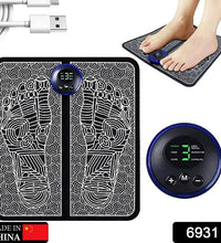 Portable electric foot massager for circulation and muscle stimulation