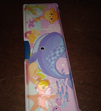 Colorful plastic pencil case, perfect for organizing school supplies