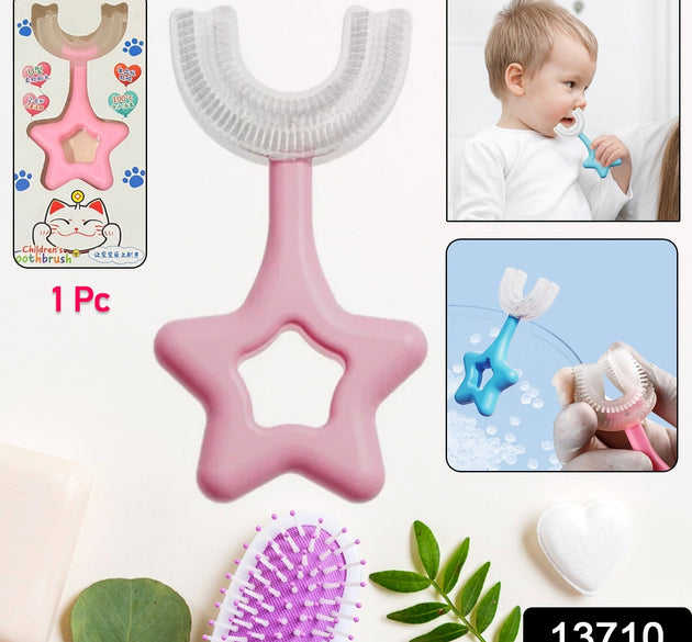 Star / U-Shape Silicone Manual Toothbrush