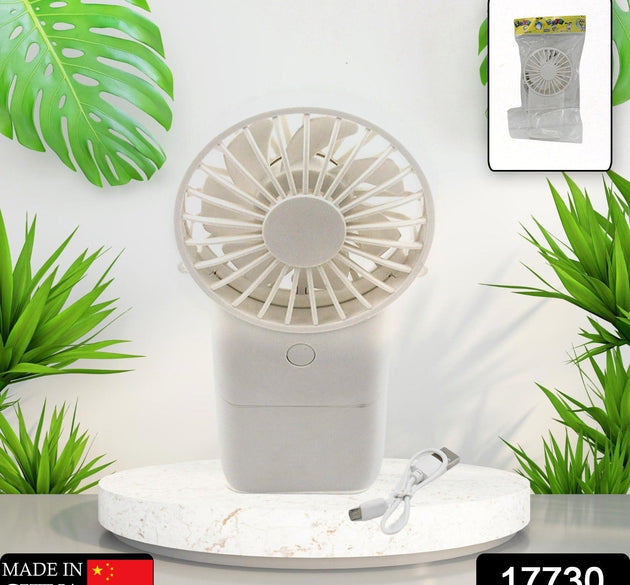 Portable Small Electric Fan, Handheld Fan With 3 Modes USB Rechargeable Mini Student Handheld Class Personal Fan (1 Pc)