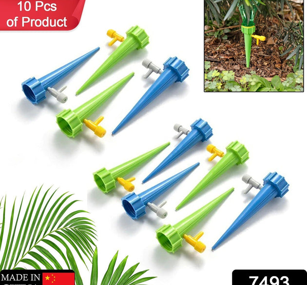 Plant Watering Spikes self Watering Spikes Water dripper for Plants, Adjustable Plant Watering Devices with Slow Release Control Valve Switch