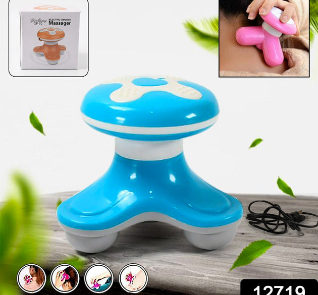 Multifunctional Mini Massager, Triangle Electric USB Massager, Automatic Switch, Relieve Fatigue, As a Gift (1 Pc / Battery Not Included)