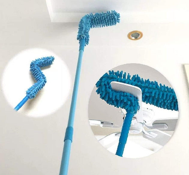 Foldable microfiber fan cleaning duster