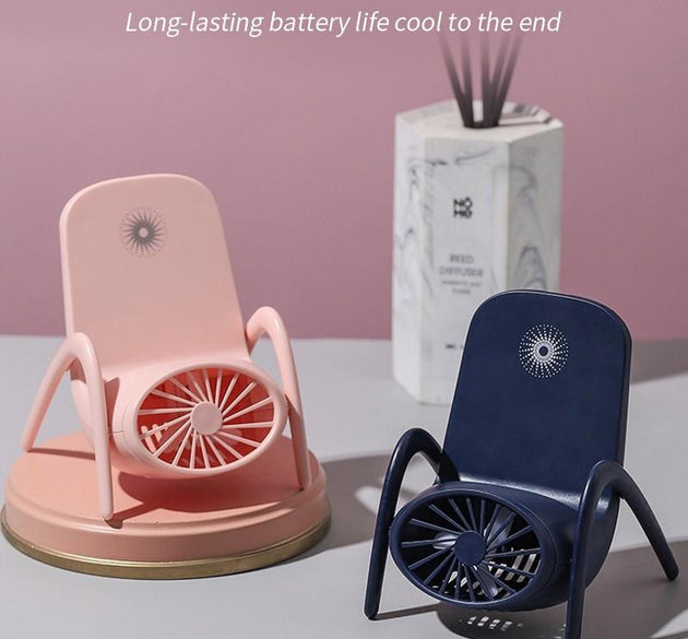 Portable Mobile Phone Holder Fan  Personal Fan Multi- Function Fan Handheld Charging Fan (Battery Not Include)