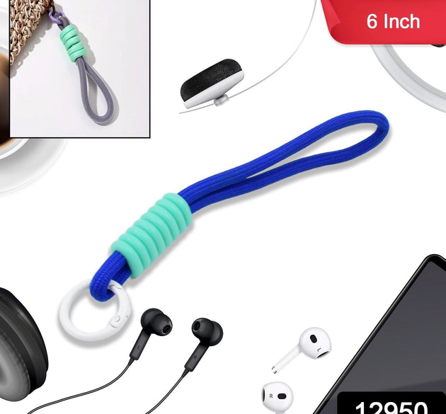 Multipurpose Adjustable Hand Wrist Strap Lanyard Cellphone, Phone Strap (1 Pc / 6 Inch / Multicolor)