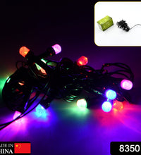 Multi-color LED string lights for home decoration.