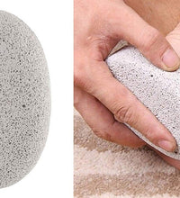 Oval shape foot scrubber stone for heels and feet