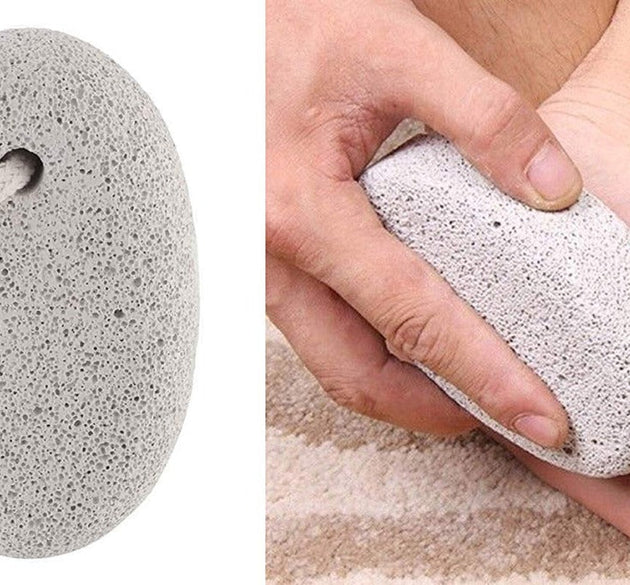 Oval shape foot scrubber stone for heels and feet