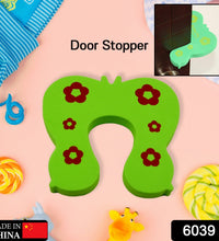 Child door stopper, animal-shaped design, prevents door slamming