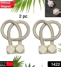 Pearl design curtain tiebacks, non-magnetic