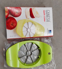 Ganesh apple cutter, stainless steel and plastic, color options available.