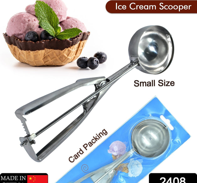 Stainless steel ice cream scoop