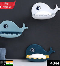 Waterproof wall-mounted soap bar holder, fish design