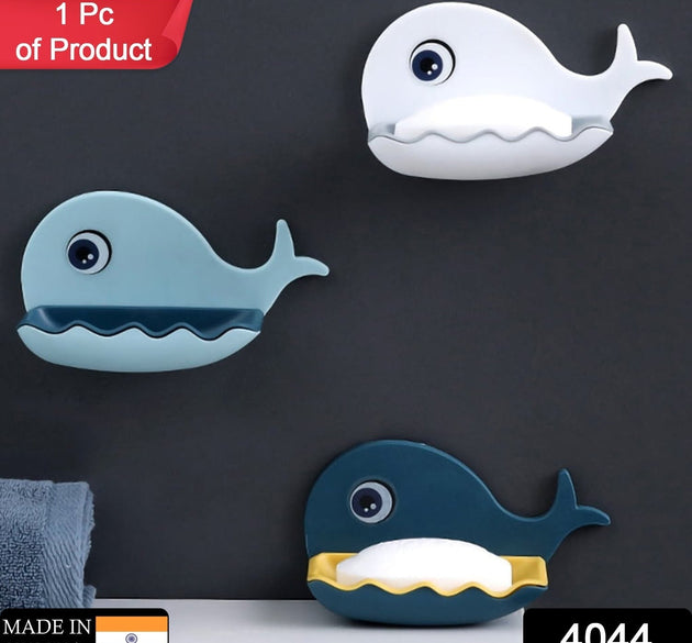 Fish-shaped soap holder, double-layer, wall-mounted