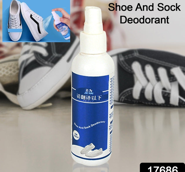 Deodorant Spray for Shoes & Socks, Shoe Deodorizer Spray, Shoe Odor Eliminator Spray, Sneaker & Shoe Deodorant, Freshness for Work Shoes, Safety Shoes, Sports Shoes & More (100 ML)