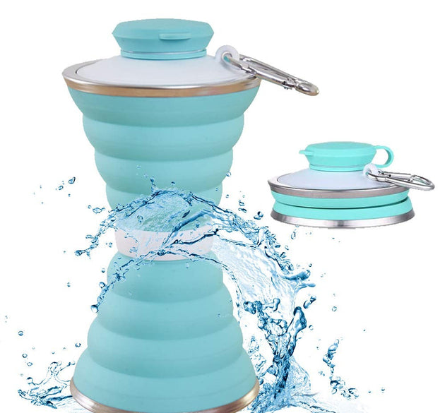 Silicone collapsible water bottle