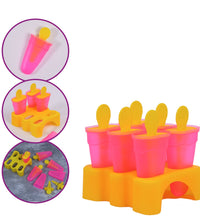 Set of plastic kulfi moulds with handles