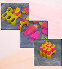 Plastic kulfi moulds with lids for homemade ice cream