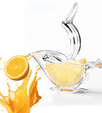 Transparent citrus juicer with color box