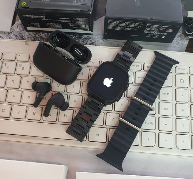 Apple Watch Ultra And Airpods Pro2 All Black Combo