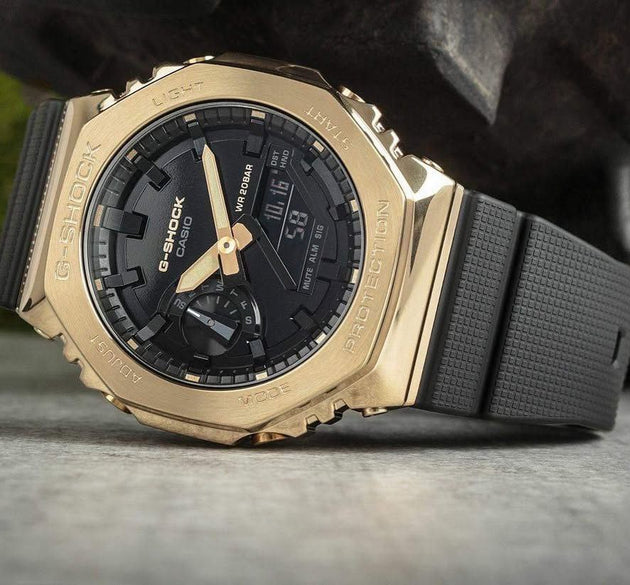 G-Shock GM-2100 Black Gold Watch