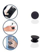 Stylish phone pop socket for secure handling.