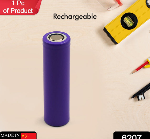 Flat-top lithium battery, 1200mAh, 3.7V, for high-capacity use.