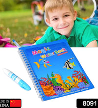 Water doodle book with magic pen