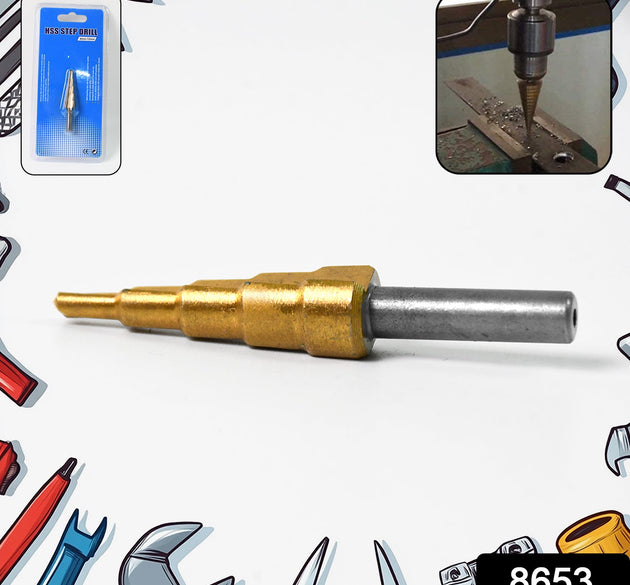 Step Drill Bit for Metal, High-Speed Steel Step Drill Bit (1 pc / 4-12 MM)