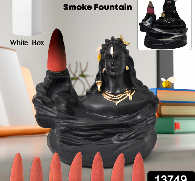 Meditating Shiva Backflow Incense Holder