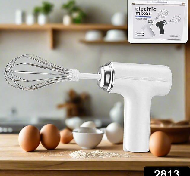 Wireless handheld mixer with charging capability, includes 2 portable whisks