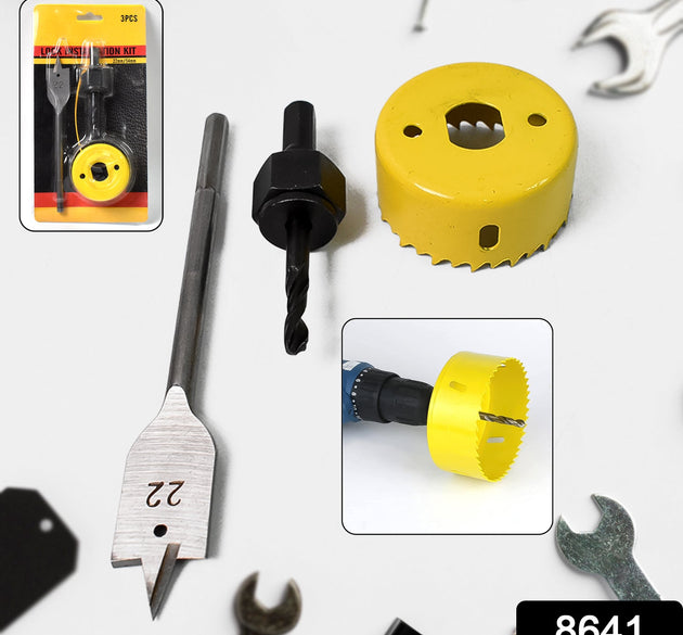 Door Lock Installation (22mmx150mm) Hole Saw Kit (1 Set)