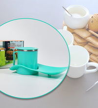 Kids snack tray with steel cup